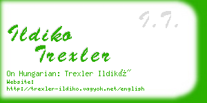 ildiko trexler business card